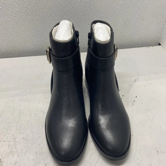 NEW WHITE HOUSE BLACK MARKETNapa Buckle Short Booties – Women’s Size 9 – Black - Picture 5 of 8